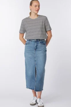 Discount Vila Rok Jaf Snow White With Stripes Navy Blazer