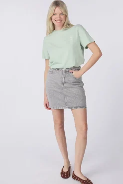 Fashion Vila Rok Kaja Denim Color Jaf Silt Green Print:Snow White Face