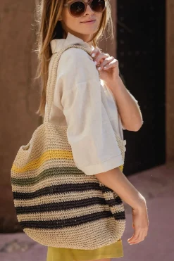 Online Vila Strandtas Marina Shopper Bag/Ef Kelp Forest