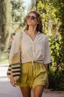 Online Vila Strandtas Marina Shopper Bag/Ef Kelp Forest