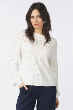 Hot Vila Trui Ril Pointelle Navy Blazer