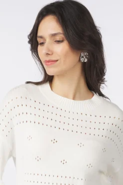 Hot Vila Trui Ril Pointelle Navy Blazer