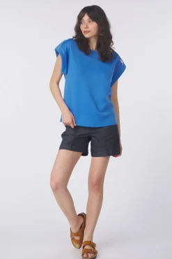 Hot Vila T-Shirt Siffi Capeeve Navy Blazer