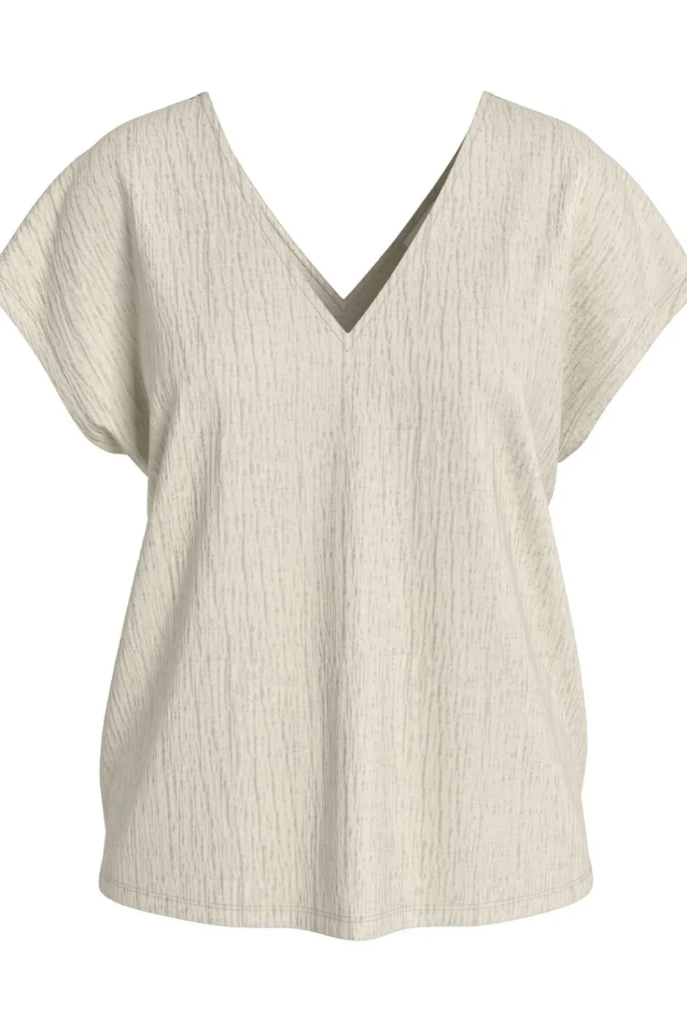 Outlet Vila T-Shirt Syma Lace Capeeve Flame Scarlet Aop:Miley Mega Flower