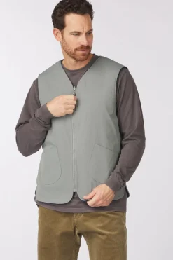 Discount Welter Shelter Bodywarmer G-Lait Bonded Fleece Grey Blue