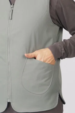 Discount Welter Shelter Bodywarmer G-Lait Bonded Fleece Grey Blue