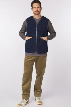 Discount Welter Shelter Bodywarmer G-Lait Bonded Fleece Grey Blue