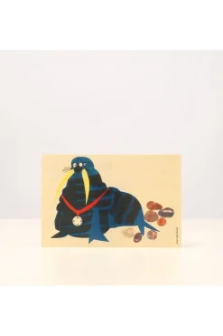 Best Woodhi Gadget Postcard Walrus Light Brown/Assorted / Mixed