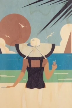 Wenskaart Postcard Dreams Sunbathing-Woodhi New