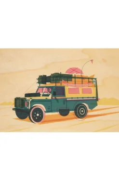 Wenskaart Postcard Land Rover-Woodhi Hot