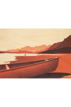 Discount Woodhi Wenskaart Postcard Canoe Sand None