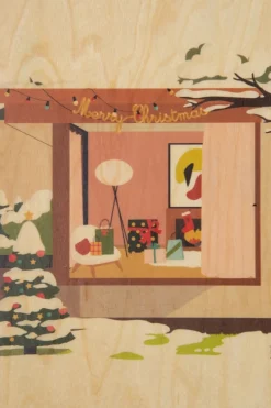 Sale Woodhi Wenskaart  Postcard Greetings 2 Ak Home Light Brown/Assorted / Mixed