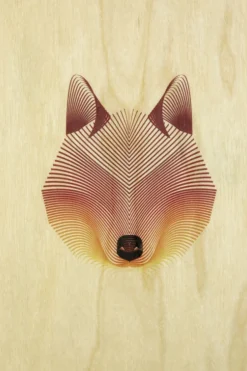 Wenskaart Postcard Fox-Woodhi Hot