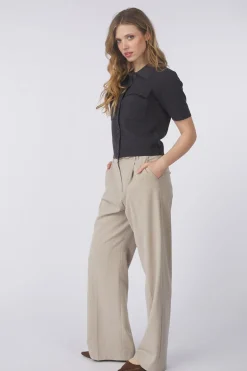 Clearance Yaya Cardigan Sleeve Cardigan With Chest Pockets Humus Beige Dessin