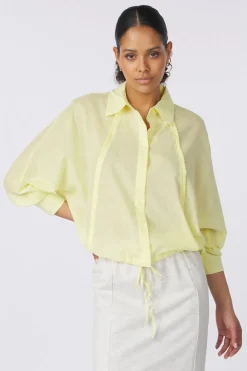 Hemd Batwing Blouse With Edges-Yaya Discount