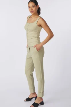 Top Singlet With Frilled Seams-Yaya Discount