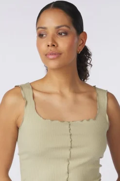Top Singlet With Frilled Seams-Yaya Discount