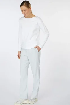 New Yaya T-Shirt Long Sleeve With Seam White