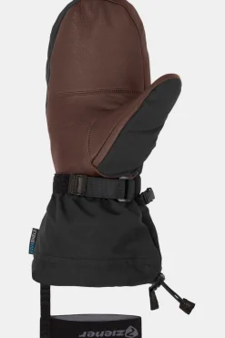 Hot Ziener Wanten Gaikus As Aw Mitten Black.Dark Brown